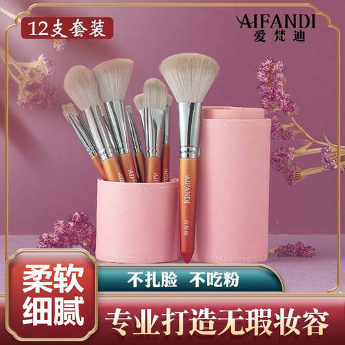 12支化妆刷套装眼影刷散粉刷腮红