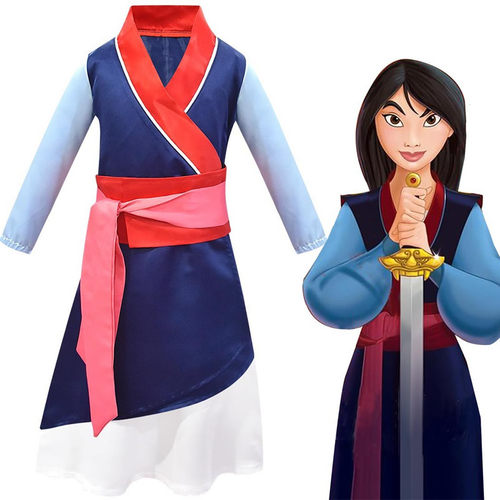 万圣节儿童花木兰汉服演出服