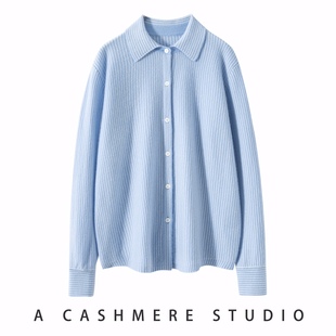 针织衫 套头衫 山羊绒衫 秋冬内搭打底衫 女 开衫 条纹衬衫