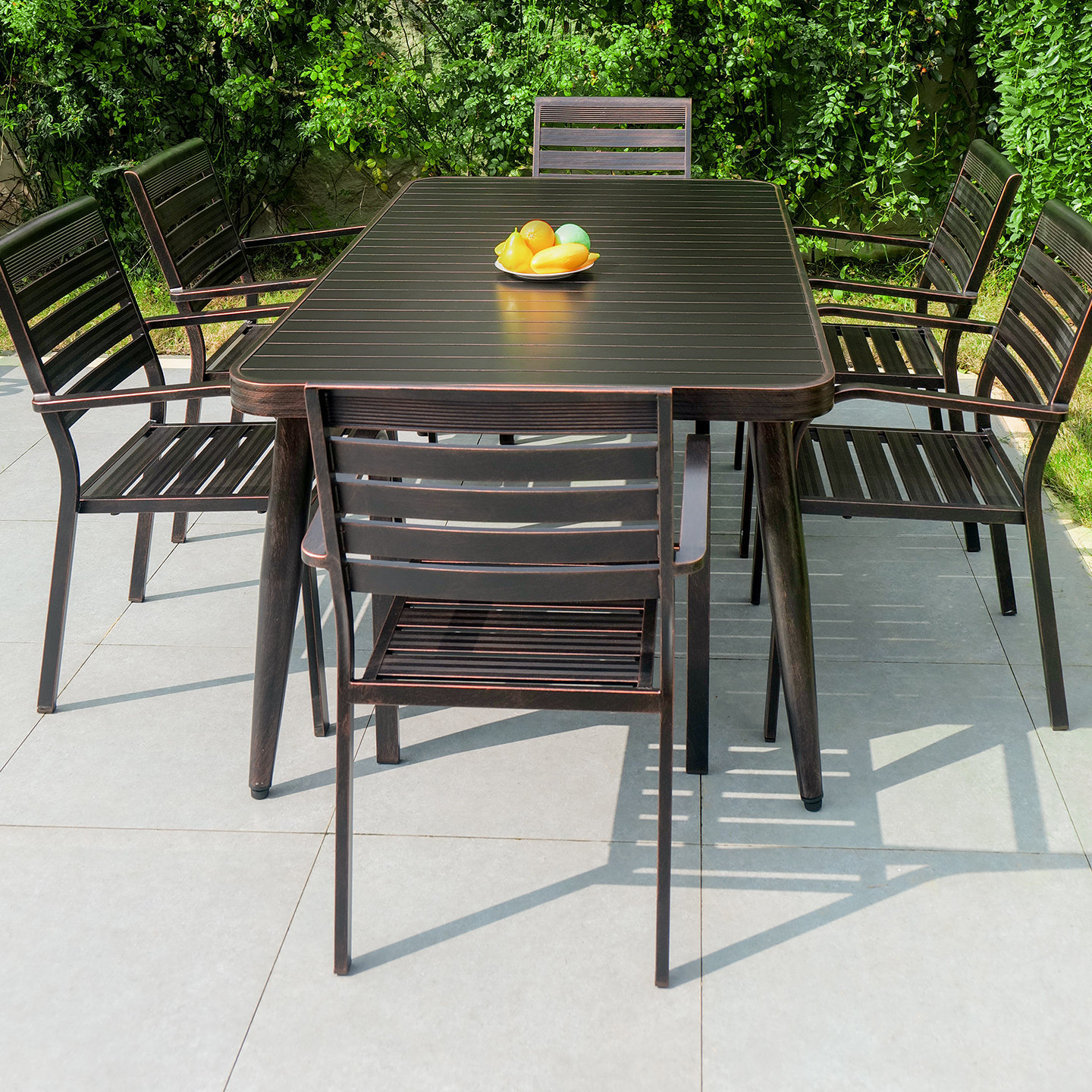 户外桌椅庭院全铝合金室外露天别墅防水防晒阳台花园铸铝休闲组合