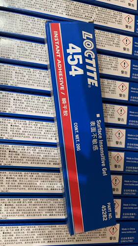 正品特价原装进口Loctite乐泰454表面不敏感型瞬干胶/啫喱状/透明
