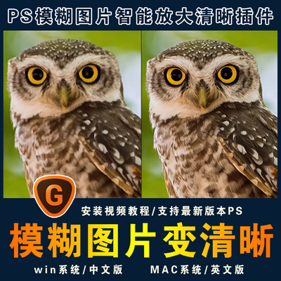 Ai人工智能图片无损放大修复Topaz Gigapixel AI 自动模糊变清晰