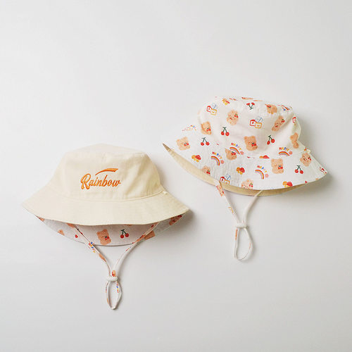 防晒遮阳大檐儿童渔夫帽