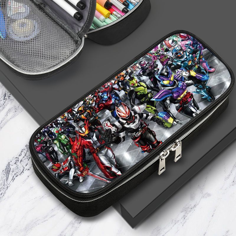 假面骑士儿童笔袋build时王文具盒大容量中小学生多功能铅笔盒男