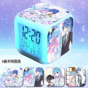 唐舞桐闹钟斗罗大陆王冬儿周边七彩小夜灯学生宿舍卧室超大声闹铃