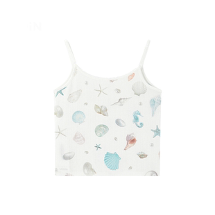 【商场同款】甜美海洋满印吊带衫夏季新款贝壳吊带背心C1CQF2403