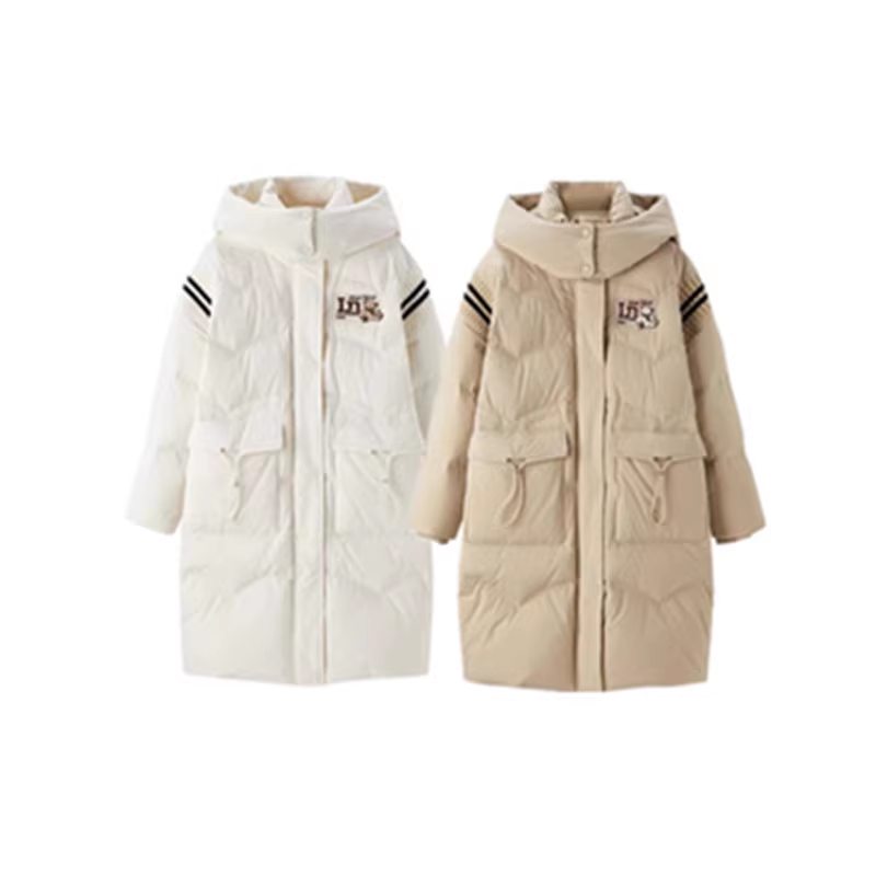 甜美中长款连帽高端品质