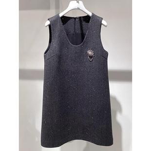 无袖 MM商场款 气质百搭背心裙时尚 新款 连衣裙女1G2690811S 2026春季