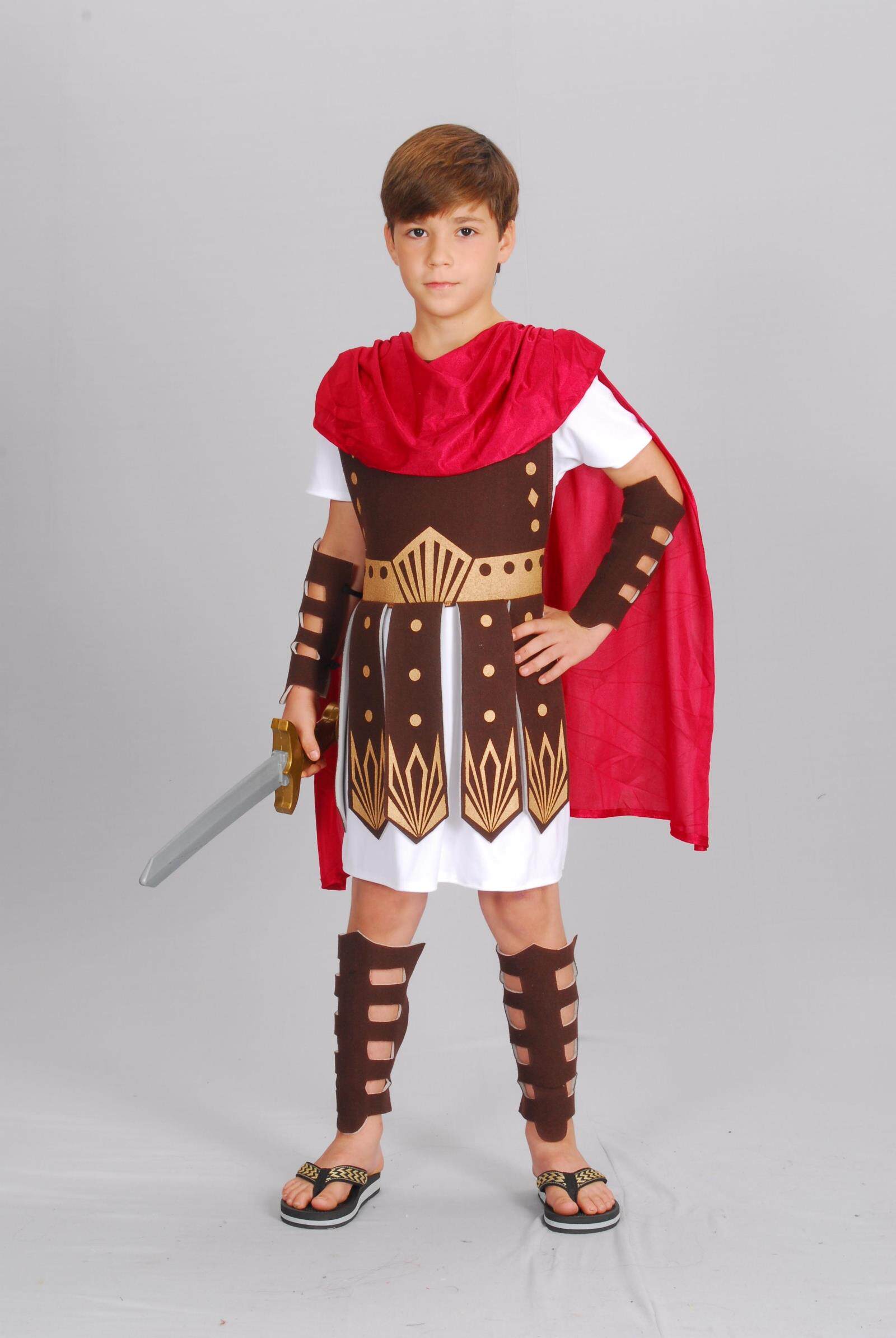 万圣节cosplay化妆舞会男童款古罗马武士六一儿童节角斗士演出服