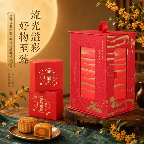 金东方中秋节月饼包装礼盒