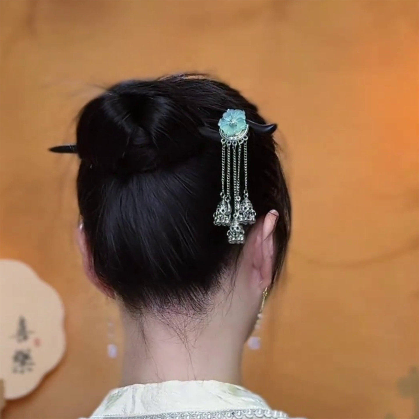 2026新款中式花朵发簪女流苏步摇发钗高级感气质百搭头饰复古发夹