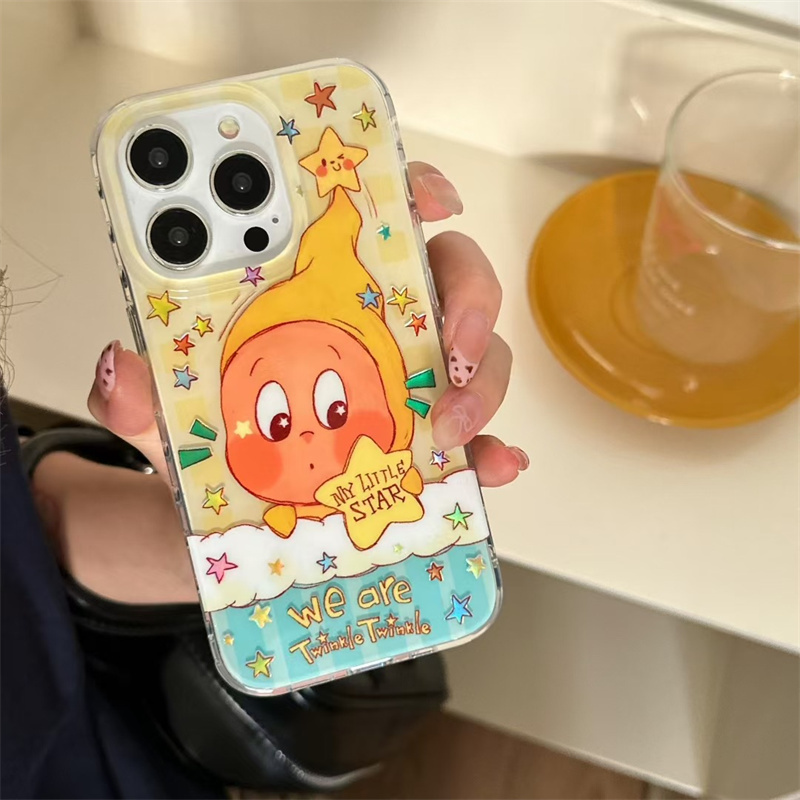 ins韩风网红卡通适用苹果少女心16ProMax手机壳iPhone13Pro防摔15pro女款14promax高级感保护套