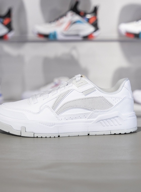 李宁板鞋2024冬季新款COMMON 80s女子舒适软弹经典休闲鞋AGCU158