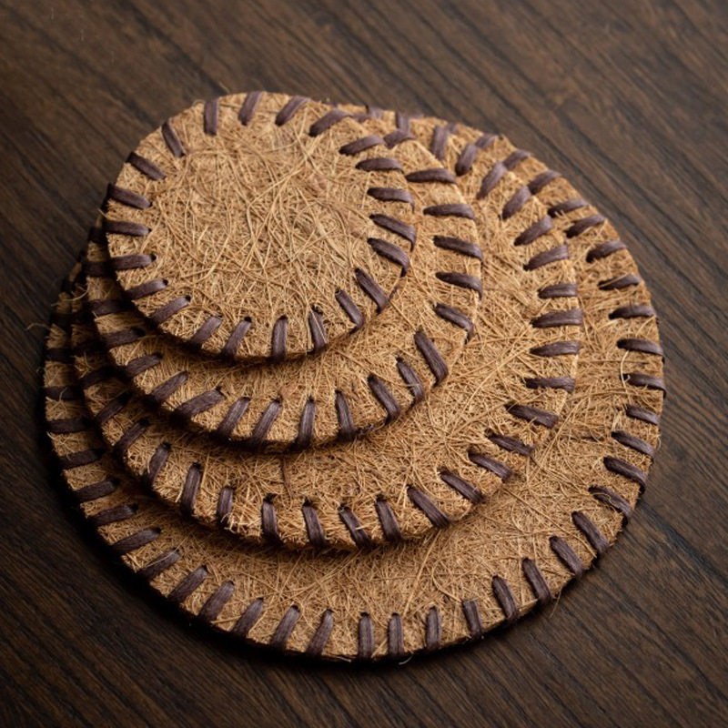 手工茶垫加厚棕垫棕麻棕杯垫紫砂壶承垫茶杯托编织隔热茶道零配件,餐饮具,茶盘,淘宝优惠券,粉丝福利购,淘宝优惠卷