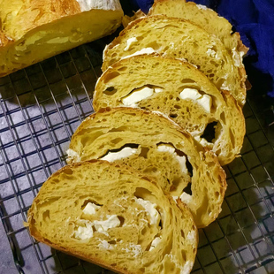 全麦酸面包不添加糖油乳酪南瓜欧包酸种德式乡村面包sourdough