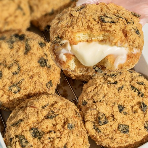 一口爆浆！肉松小贝夹心蛋糕咸甜