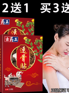 【买2送1/3送2】古药正透骨贴 一盒20贴  肩颈腰腿膏贴