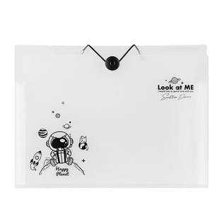 得力A4试卷收纳袋一年级试卷夹儿童文件夹初中生插页透明小学生专用考试卷子整理神器收纳资料册收纳册风琴包