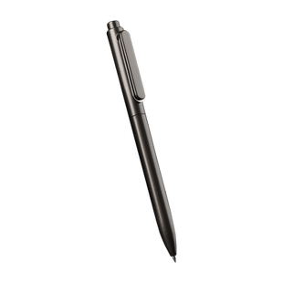 得力免费刻字按动中性笔黑色签字笔碳素笔定制企业logo商务办公金属质感高颜值水笔刷题笔学生用子弹头0.5