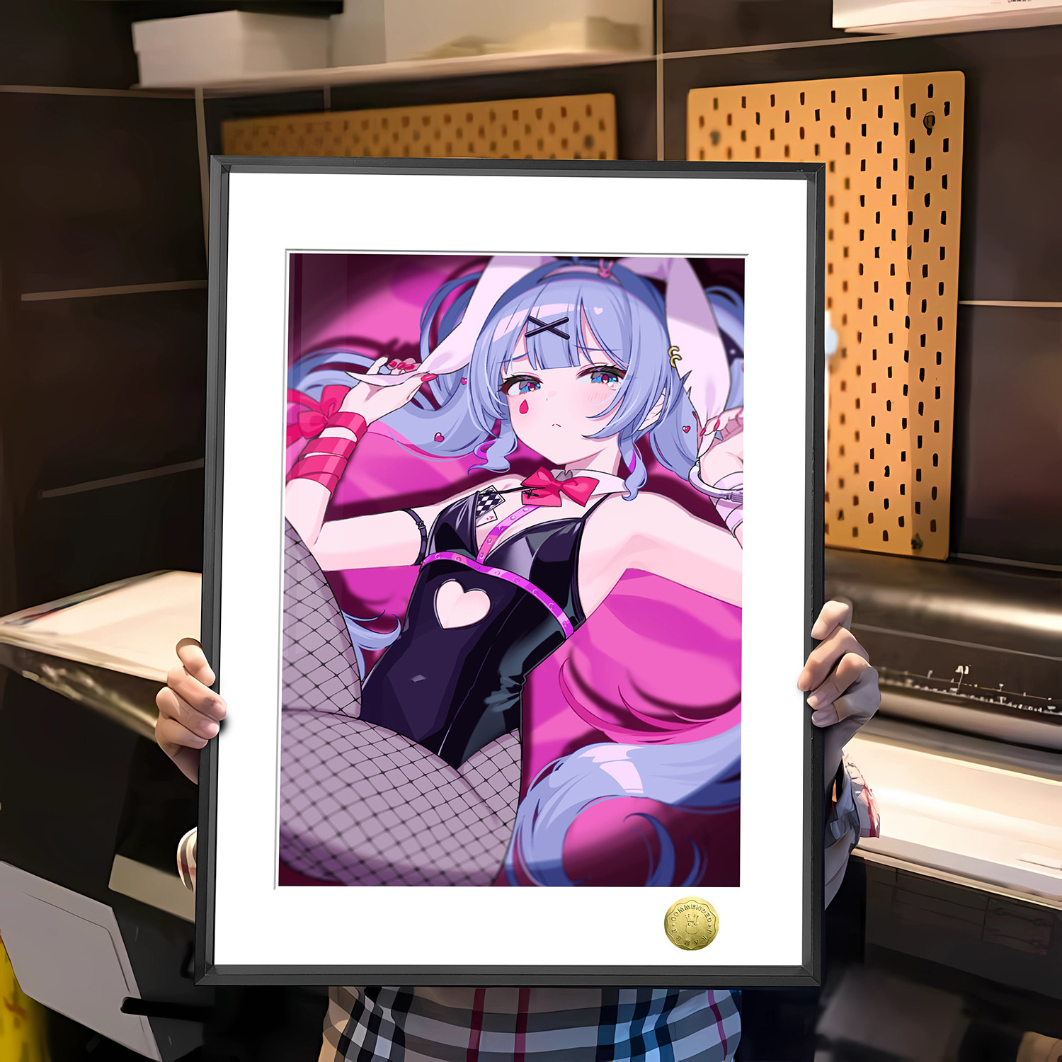 初音未来miku兔子洞兔女郎周边装饰画