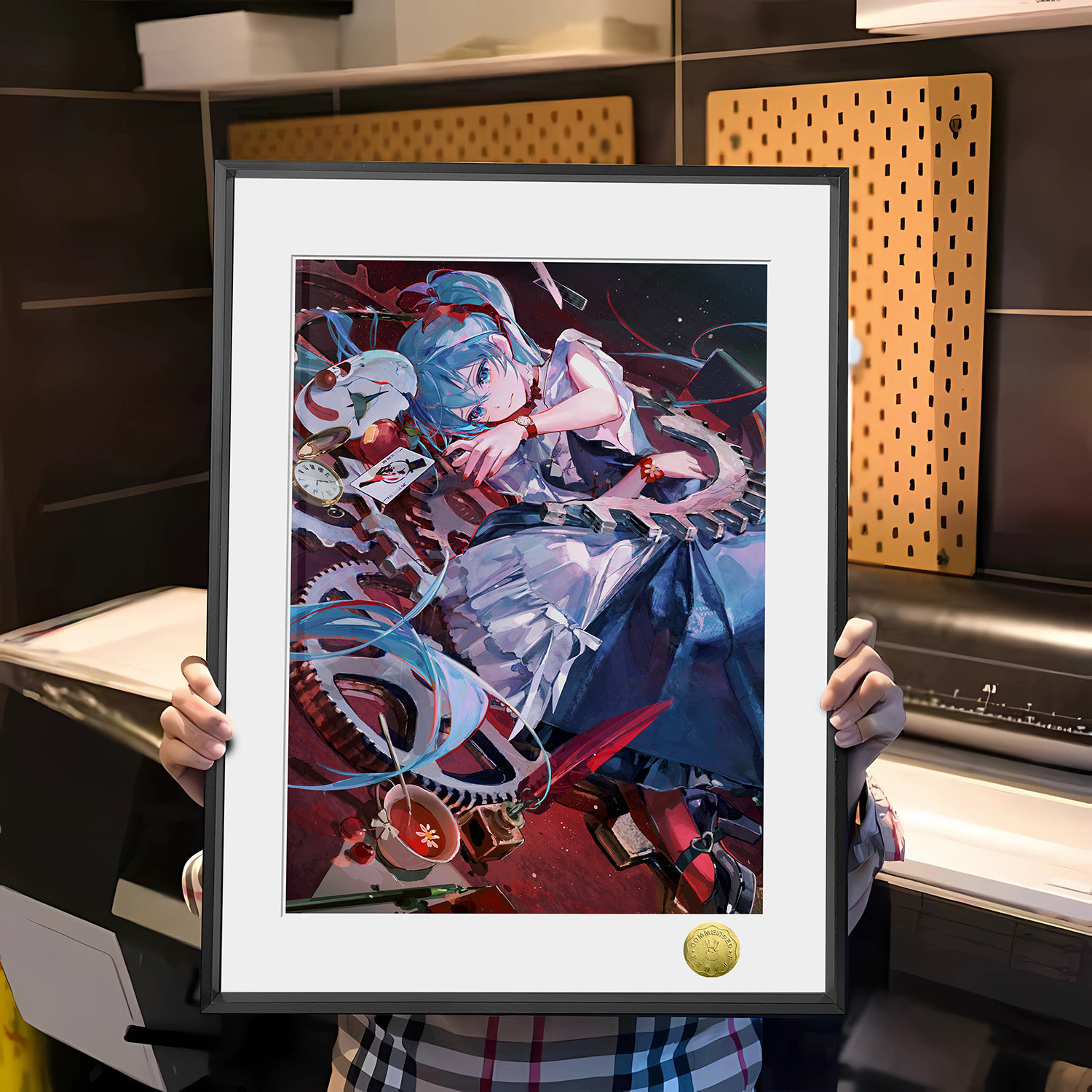 初音未来miku甩葱活动小丑同人周边装饰画