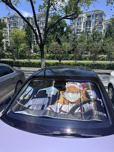 EVA汽车遮阳帘防晒隔热挡车窗窗帘卡通动漫车内用前档风玻璃罩