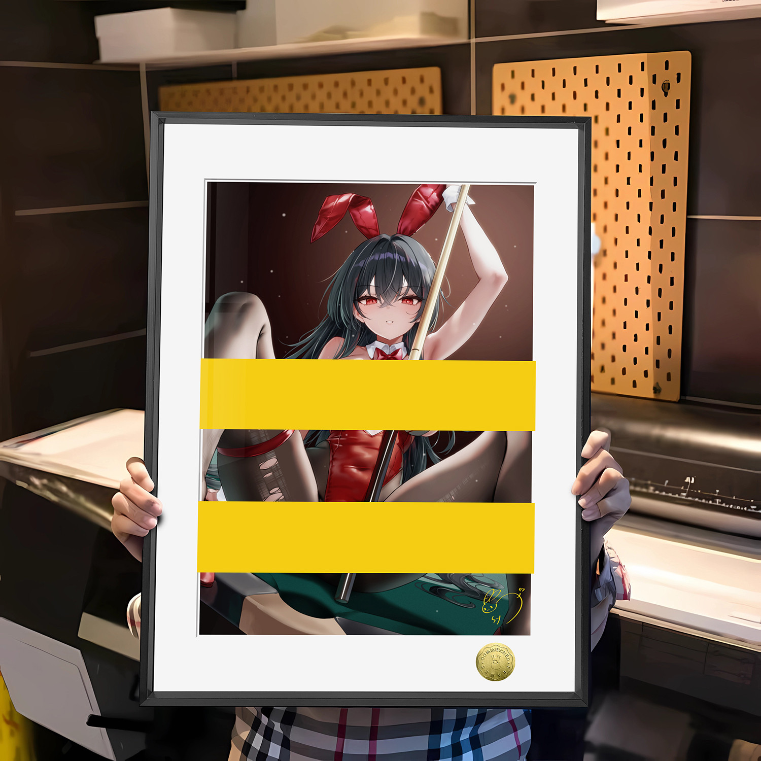 碧蓝航线舰娘鹩大凤台球兔女郎同人周边装饰画
