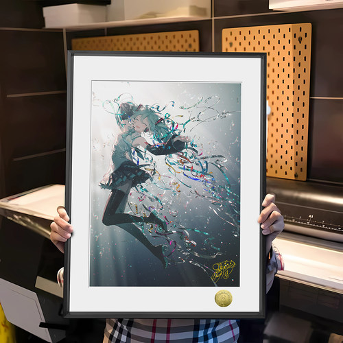 初音未来初始之音响彻未来初音18周年周边装饰画