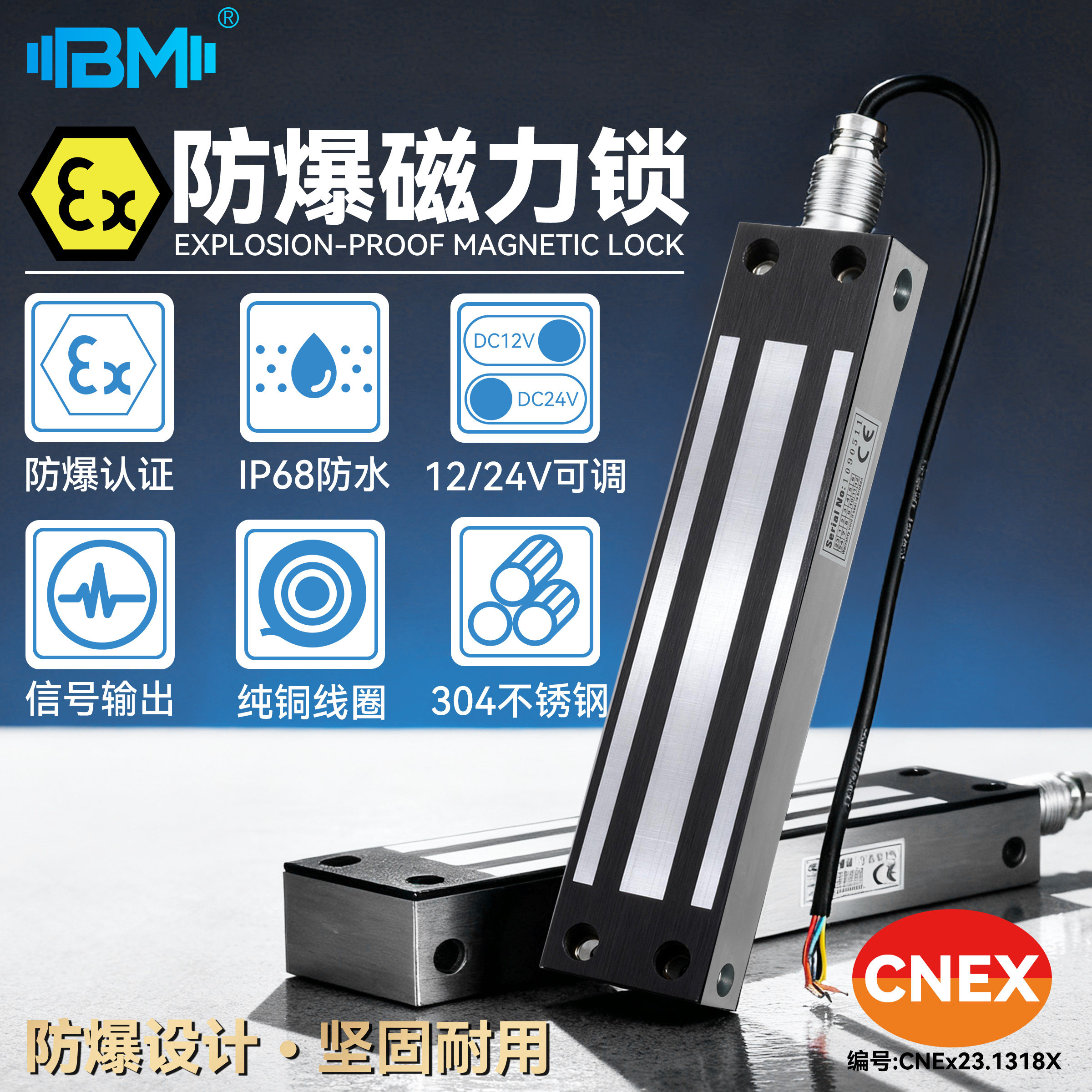 EX防爆磁力锁，带证书12/24V图片
