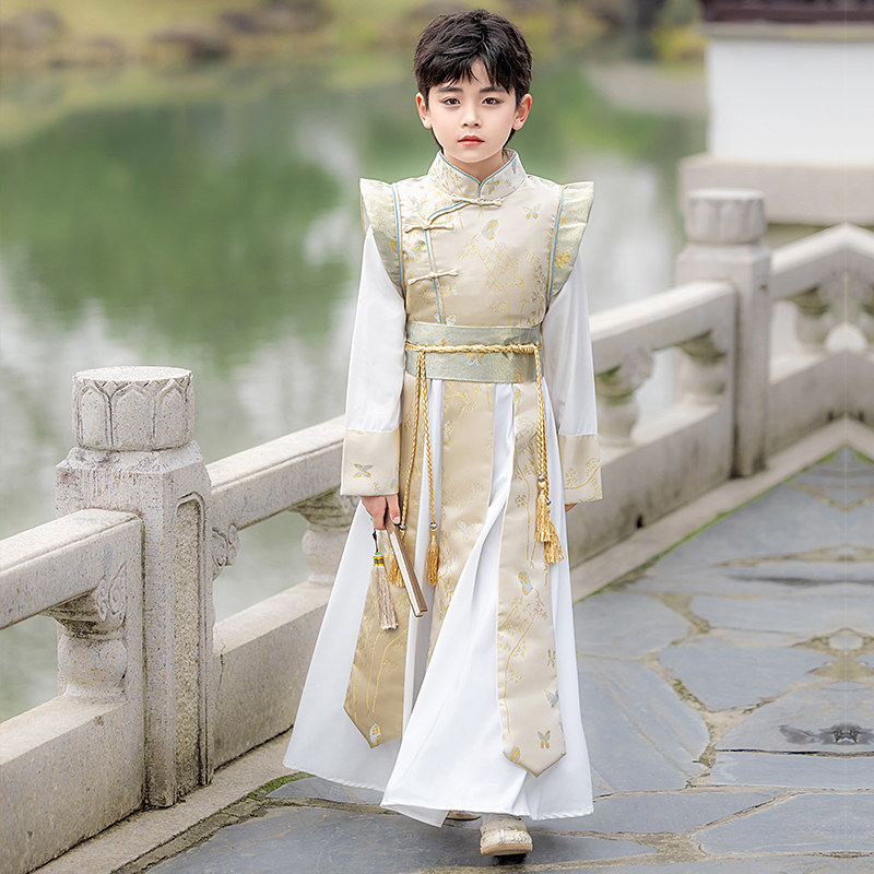 儿童汉服春秋款古装国风武侠唐装