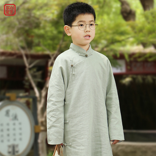 儿童民国风长衫五四小学生朗诵相声大褂演出服装新款中式长袍马褂