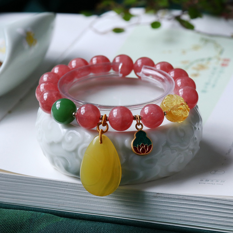 Rooyoor/如怡精品红纹石11MM手链搭配碧玉蜜蜡梅花古法银等配饰在类目 饰品/流行首饰/时尚饰品新, 其它首饰中 - 来自Buy2taobao.com提供专业的淘宝代购服务