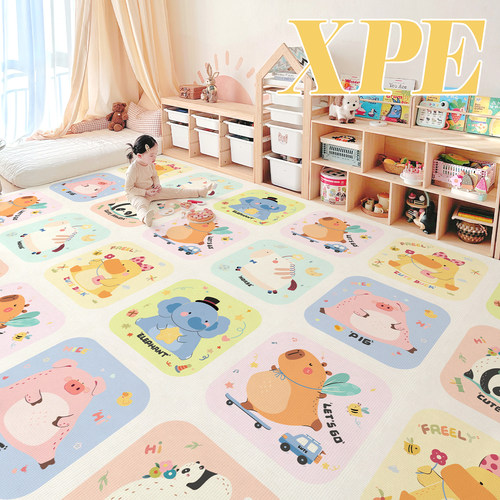 xpe胖嘟拼接爬行垫泡沫地垫子婴儿儿童爬爬垫加厚家用泡沫垫卧室