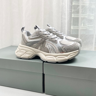 复古休闲鞋 Blair 韩版 新款 设计增高运动脏脏 Eadie女做旧2025秋季