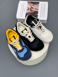 Eadie 运动鞋 2025新款 女复古百搭阿甘鞋 真皮德训鞋 Blair