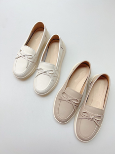 Eadie 浅口单鞋 2025新款 蝴蝶结一脚蹬女休闲鞋 真皮女鞋 Blair