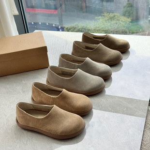 Eadie 真皮浅口单鞋 2025新款 女外穿软底豆豆鞋 真皮勃肯鞋 Blair