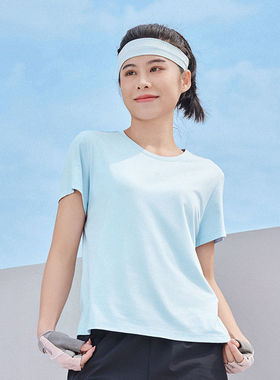 乔丹针织短袖T恤女2025秋季透气吸汗速干训练运动短袖EHS32241729