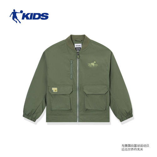 乔丹户外棒球服男童宝宝外套2025秋冬儿童上衣风衣
