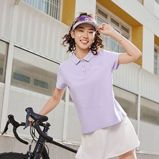 乔丹女性短袖T恤衫2025秋季专业运动综训翻领短T半袖QDEHS2252090