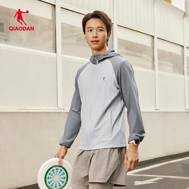 乔丹针织开衫男款2025秋季透气吸汗冰感综训运动休闲户外舒适外套