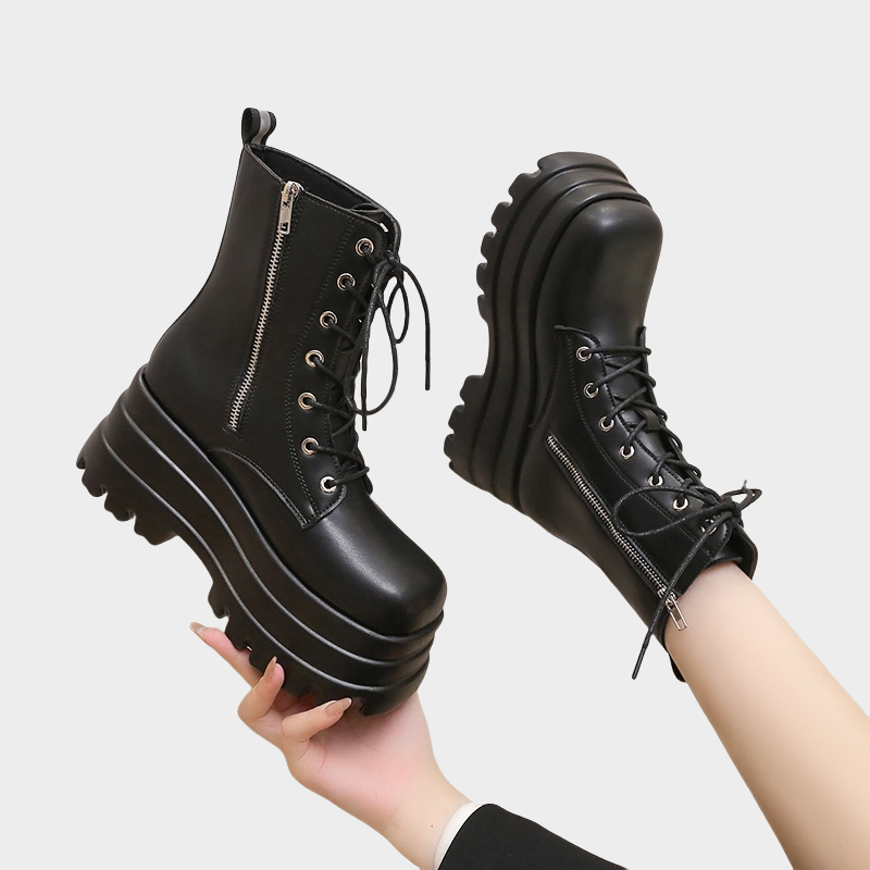 英伦风厚底新款增高马丁靴时装靴