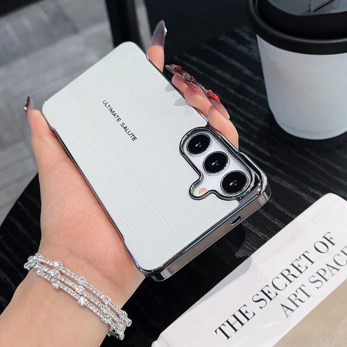 适用三星S24ULTRA手机壳无边框非凡设计手机壳三星S25裸机手感手机壳