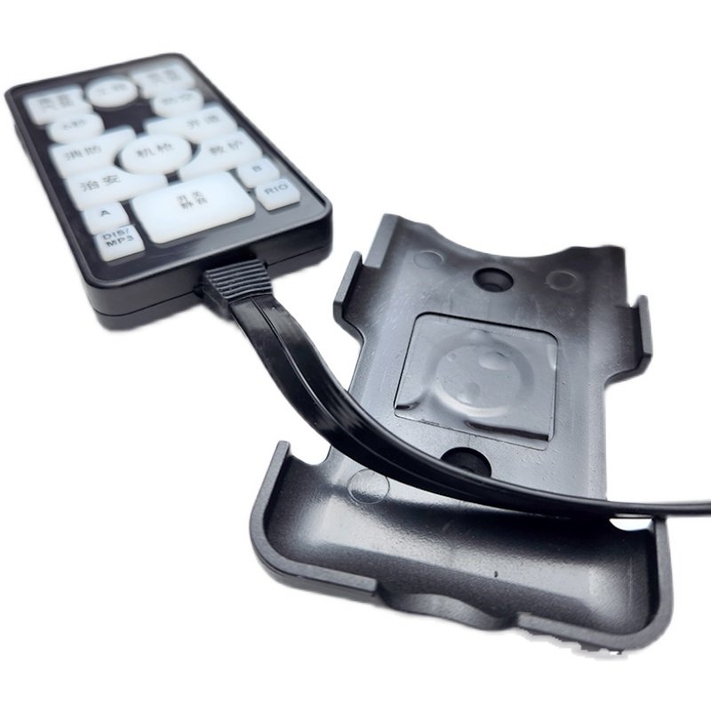 宣传车警报器汽车带线遥控手柄车载喊话器改装有线扬声器喇叭12v