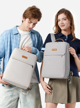 VACK时尚简约轻薄大容量双肩背包2025新款大学生书包14寸防泼水背包16.1男女商务外出通勤旅行轻薄电脑双肩包