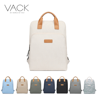 男女双肩背包小书包轻薄16.1商务13.3防水电脑包 VACK简约14寸时尚
