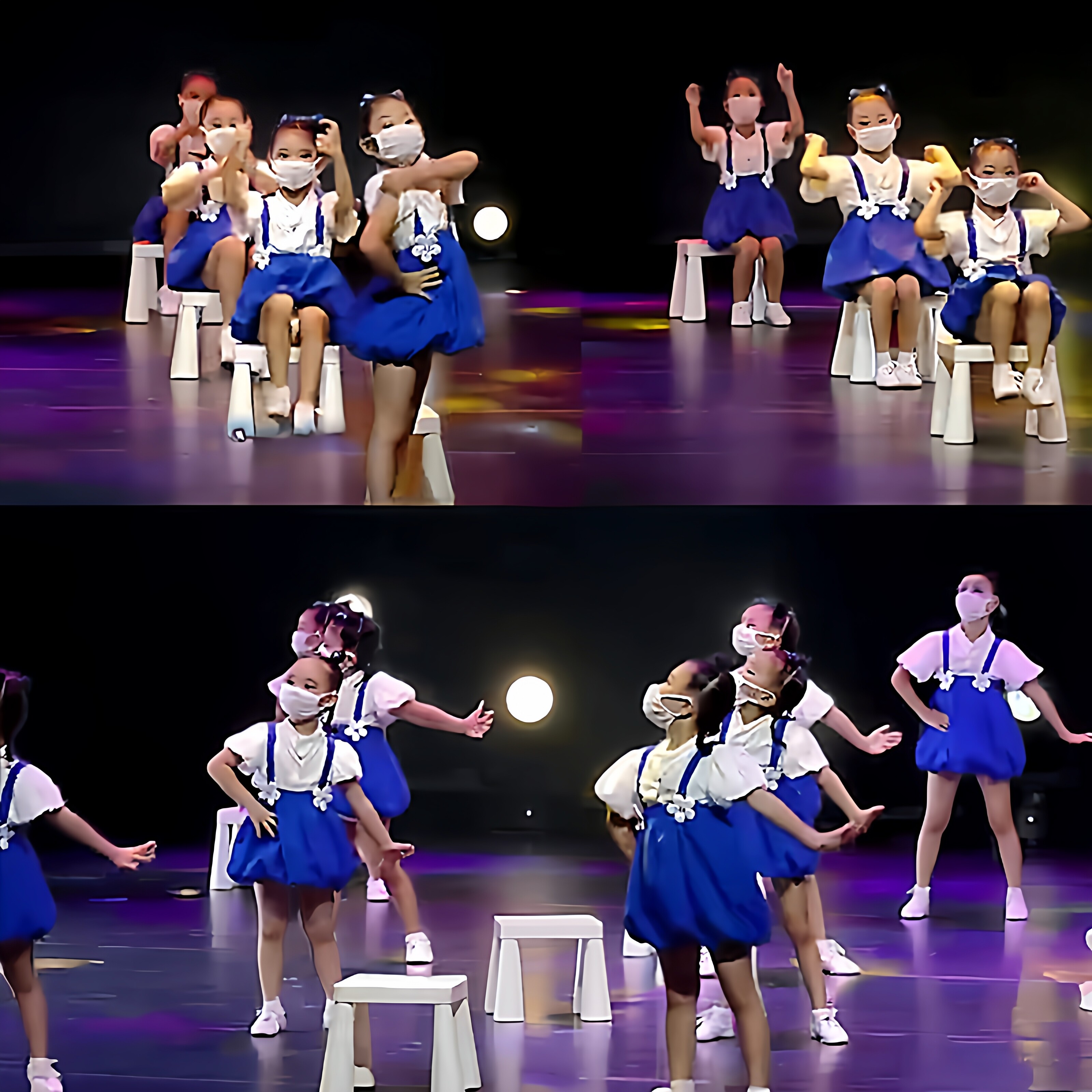 六一儿童演出服幼儿舞蹈女背带裙