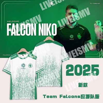 NIKO猎鹰战队服定制3D印花T恤