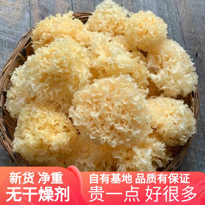 野生椴木小银耳 云南山珍100克银耳羹干货胶质足补充植物胶原蛋白