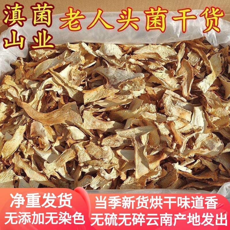 野生老人头菌干货 云南山珍土特产100克实惠蘑菇菌类礼盒味道鲜美